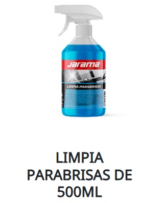 LAVA PARABRISAS - Listo para usar - Botella con gatillo x 500 cm3 JARAMA