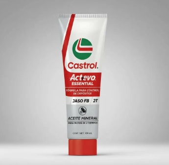 ACEITE CASTROL POMO GO ESSENTIAL 2T 100 ML