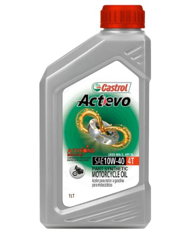 ACEITE CASTROL ACTEVO 4T SEMISINTETICO PART SYN 10W40