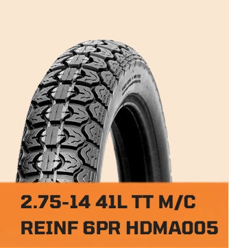CUBIERTA CAMEL 2.75-14 41L TT M/C REINF 6PR HDMA005