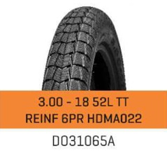 CUBIERTA 3.00-18 52L TT  REINF 6PR HDMA022 CAMEL