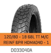 CUBIERTA 120/80-18 68L TT M/C REINF 6PR HDMA040-1 CAMEL