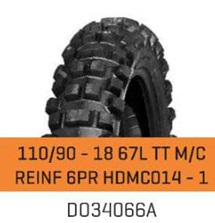 CUBIERTA 110/90-18 67L TT M/C REINF 6PR HDMC014-1 CAMEL