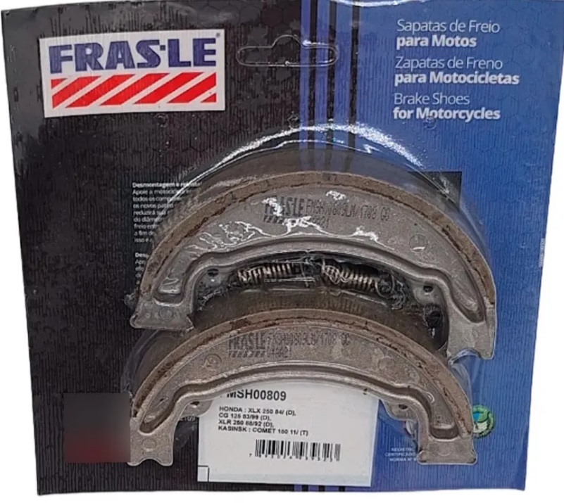 ZAPATA FRENO FRASLE HONDA CG BR LH 809 BRASIL