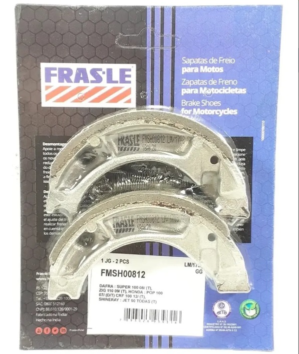 ZAPATA FRENO FRASLE HONDA BIZ OFERTA LH 812 BRASIL