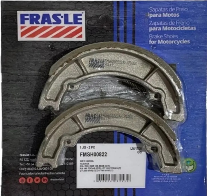 ZAPATA FRENO FRASLE YAMAHA YBR OFERTA BRASIL LY822